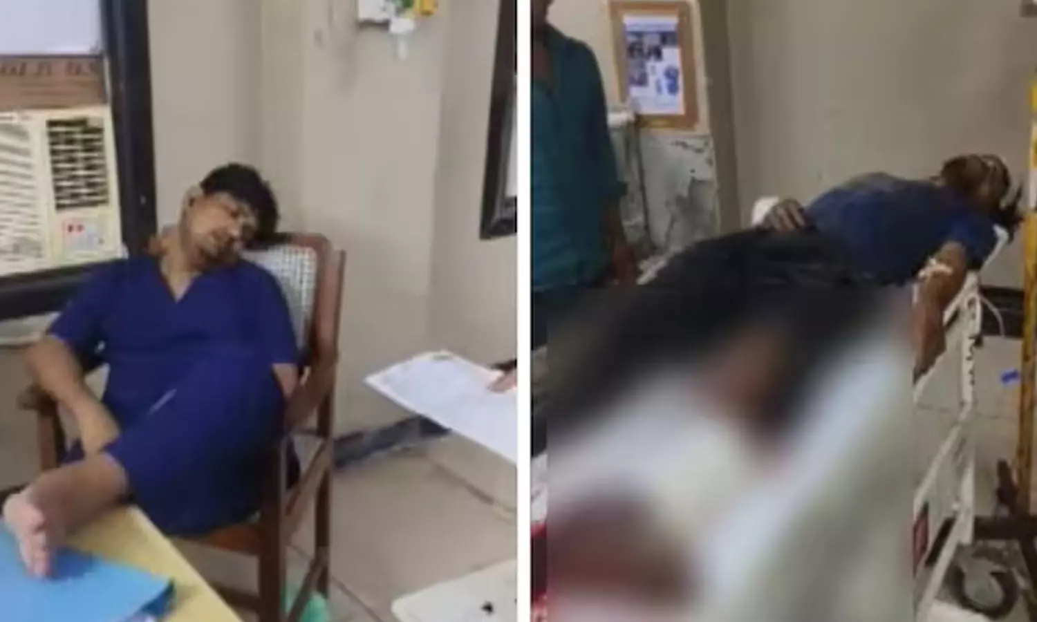 Doctor, sleeping , emergency ward, patient dies, Uttar Pradesh, Meerut Doctor, sleeping , emergency ward, patient dies, Uttar Pradesh, Meerut