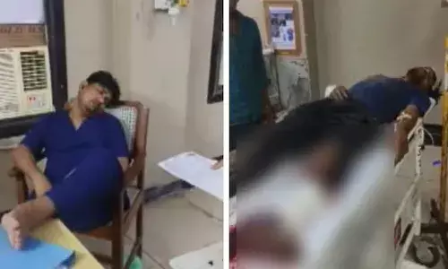 Doctor, sleeping , emergency ward, patient dies, Uttar Pradesh, Meerut