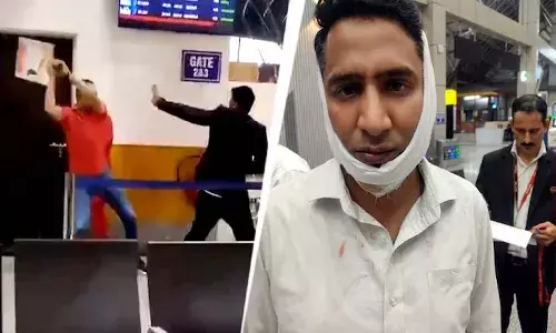 National News, Viral Video, Srinagar Airport, Army officer, SpiceJet employees