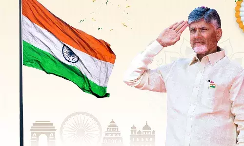 CM Chandrababu Naidu, national flag, Municipal Stadium, Vijayawada, Independence Day