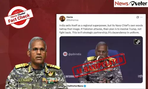 NewsMeterFactCheck, Navy Vice Admiral, India, USA, Pakistan attacks