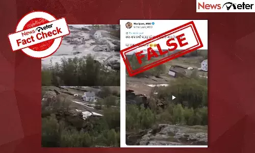 NewsMeterFactCheck, landslide, Jammu and Kashmir, Norway