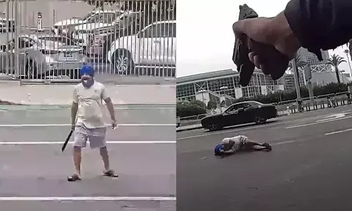 యుద్ధకళను ప్రదర్శిస్తూ ఉండగా.. కాల్చి చంపిన అమెరికా పోలీసులు