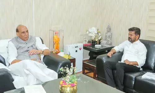 Telangana, CM Revanthreddy, Delhi Tour,  Union Defense Minister Rajnath Singh
