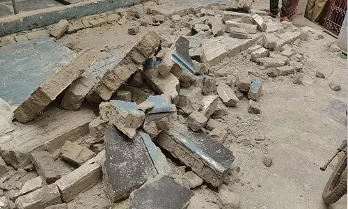 Andrapradesh, Kurnool District, 5 year Old Student, School Wall Collapse