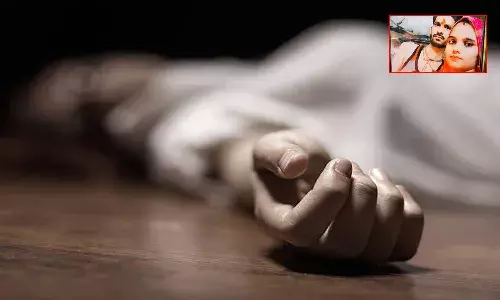 భార్యను గొంతు కోసి హత్య చేసి.. భవనంపై నుంచి దూకి ఆత్మహత్య చేసుకున్న భర్త