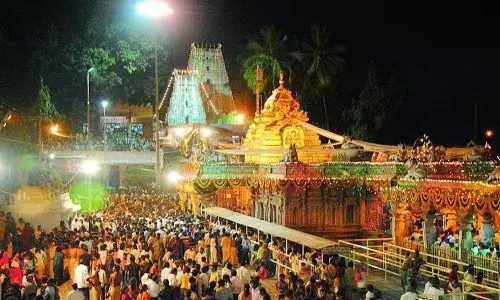 Dasara festival, Srisailam temple, Yagashala Pravesham