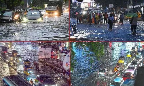 Heavy rains, Hyderabad, traffic hit hard, IMD