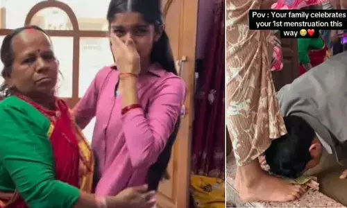 first menstruation, delights Internet, Viral video, instagram