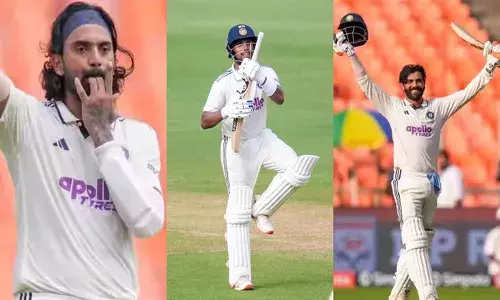 అహ్మదాబాద్లో సెంచరీల మోత.. భారీ ఆధిక్యంలో భారత్..!