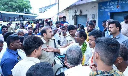 Tension, village , Chittoor district, vandalise Ambedkar statue, APnews