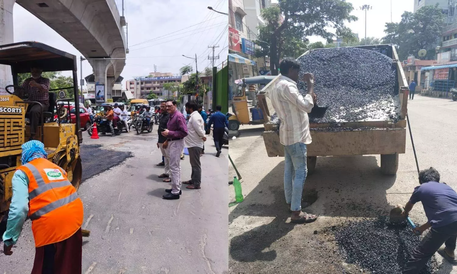 Hyderabad: నగరంలో భారీ వర్షాలకు దెబ్బతిన్న రోడ్లు.. పునరుద్ధరణకు జీహెచ్ఎంసీ స్పెషల్ డ్రైవ్ Hyderabad: నగరంలో భారీ వర్షాలకు దెబ్బతిన్న రోడ్లు.. పునరుద్ధరణకు జీహెచ్ఎంసీ స్పెషల్ డ్రైవ్