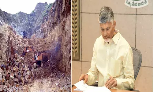 Andrapradesh, Amaravati, Cm Chandrababu, mining leases to Vadderas