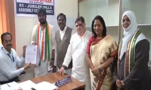 Hyderabad, JubileeHills bypoll, Congress candidate Naveen Yadav, nominations