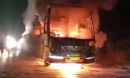 Andhrapradesh, Horrific bus fire, Kurnool , CM Chandrababu