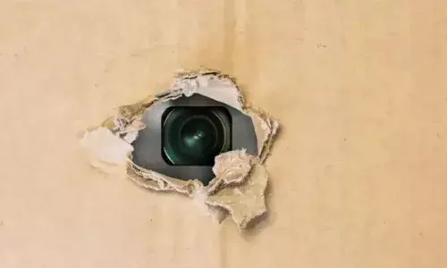 Telangana, Karimnagar,govt school, girls, spycams