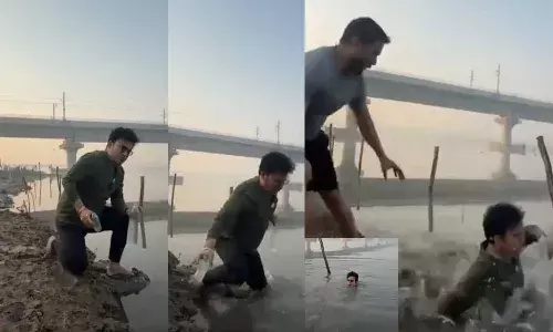 Video : రీల్ చేస్తూ నదిలో పడిపోయిన బీజేపీ ఎమ్మెల్యే..!