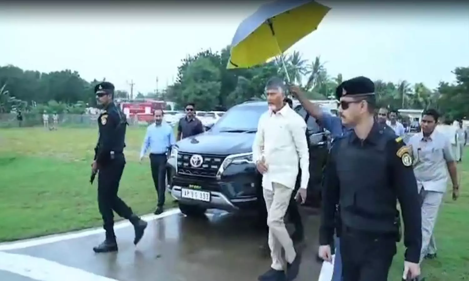 Andrapradesh, Cm Chandrababu, Montha Cyclone, Andhra Pradesh Floods, Aerial Survey