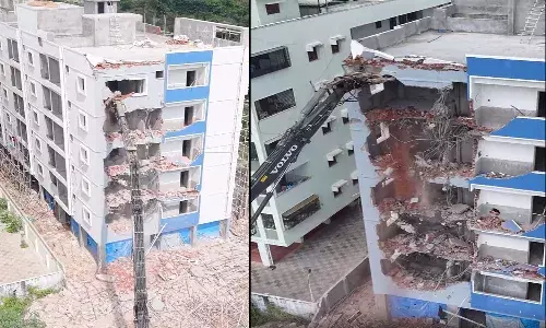 Hyderabad News, HYDRAA, Government Land, 5-story building