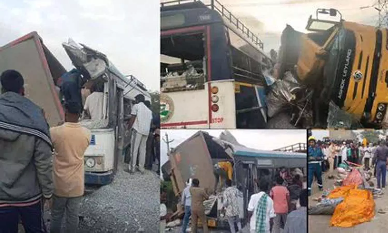 RTC bus accident, Rangareddy district, Death toll reaches 17, Telangana