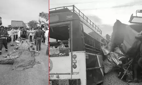 death toll, bus accident, Chevella, Rangareddy district