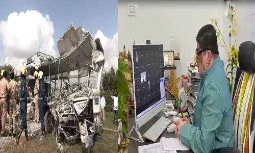 Telangana, road accidents,  transport Minister Ponnam Prabhakar, transport department officials Telangana, road accidents,  transport Minister Ponnam Prabhakar, transport department officials