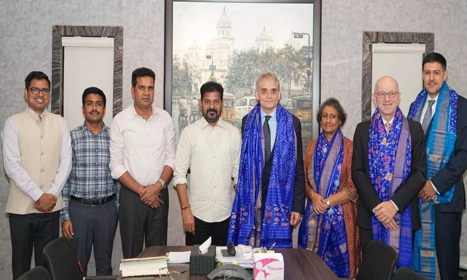 Hyderabad News, Chief Minister Revanth Reddy, German Consul General Michael Hosper,  Deutsche Borse Hyderabad News, Chief Minister Revanth Reddy, German Consul General Michael Hosper,  Deutsche Borse