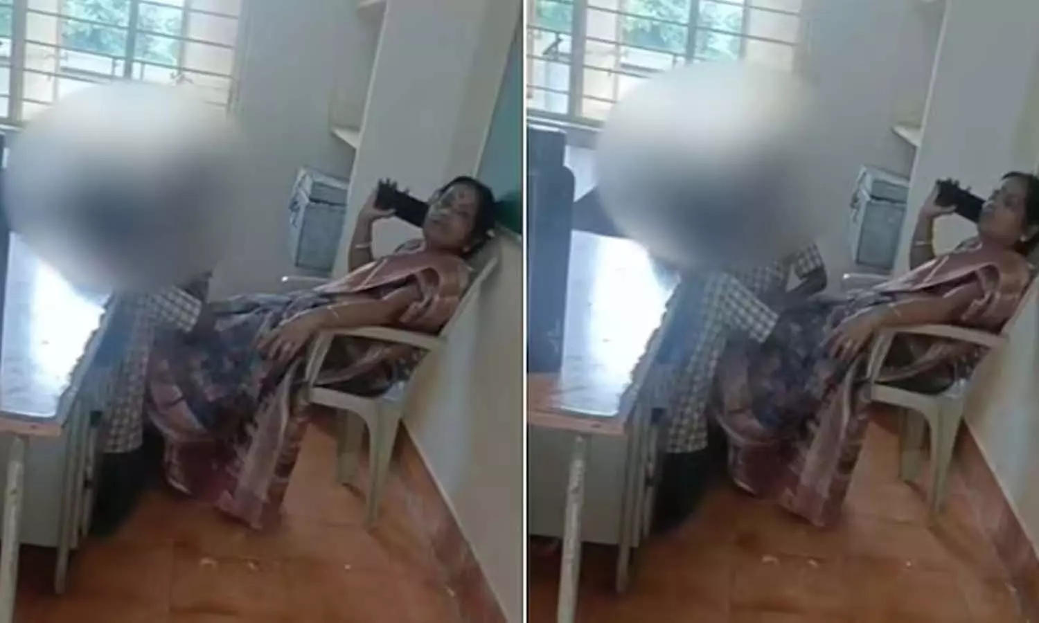 Andhrapradesh, teacher, massage, students, suspended,ITDA