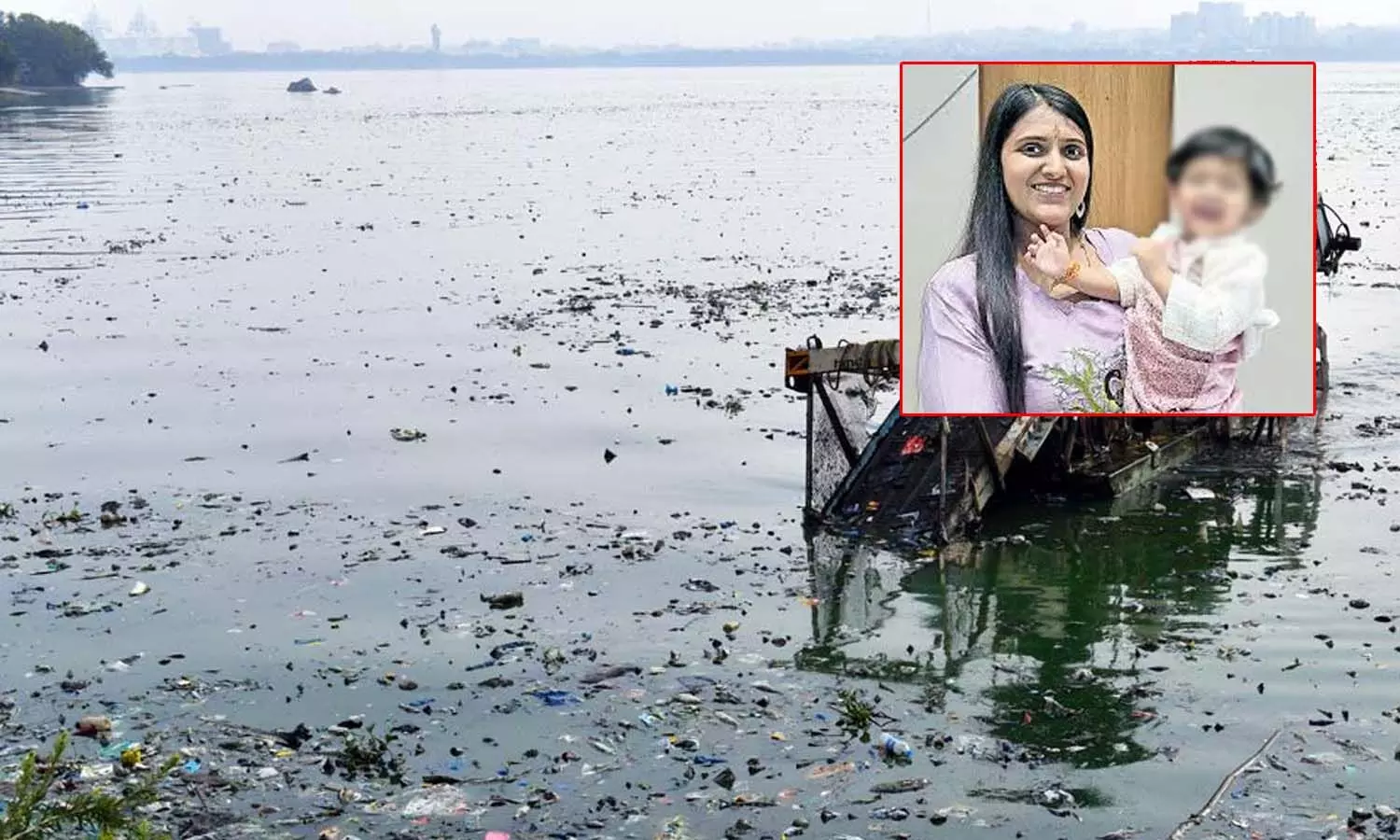 Hyderabad, woman, daughter, dead, Hussain Sagar