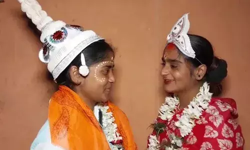 Defying norms, two women marry, Bengal, Sundarbans Defying norms, two women marry, Bengal, Sundarbans