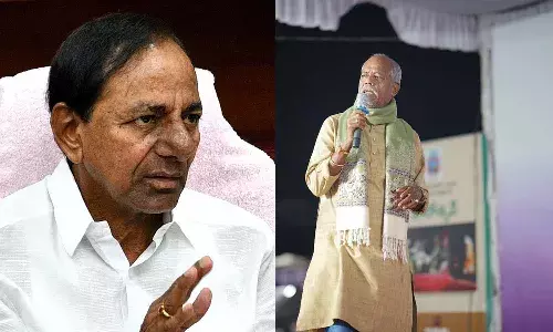 Former CM KCR, renowned poet Andesri, Telangana