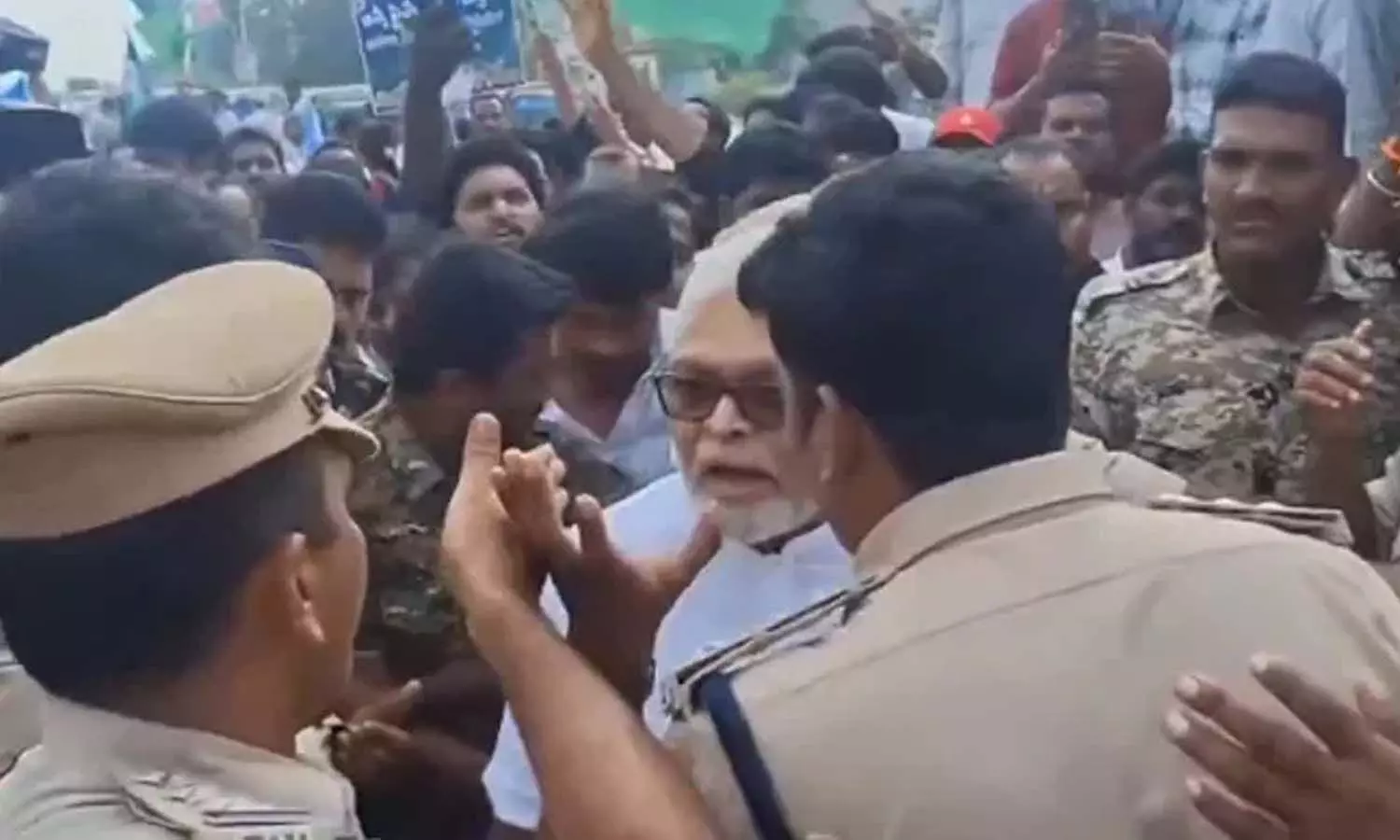 YCP rally, Guntur, police,former minister Ambati Rambabu