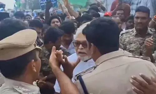 YCP rally, Guntur, police,former minister Ambati Rambabu