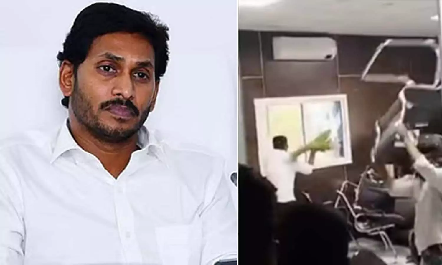 YS Jagan Reddy, YCP, TDP, vandalising office, Direct assault on democracy, APnews YS Jagan Reddy, YCP, TDP, vandalising office, Direct assault on democracy, APnews