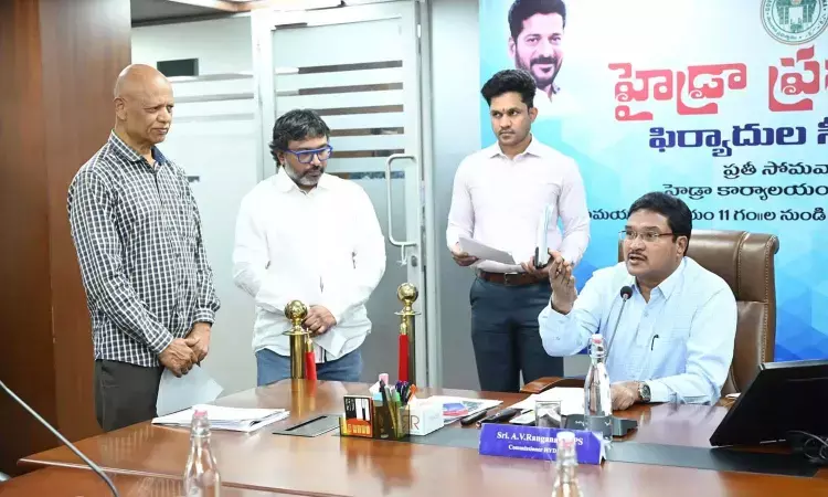 Hyderabad, Locals, Hydraa Commissioner, Pragathinagar Lake, encroachment Hyderabad, Locals, Hydraa Commissioner, Pragathinagar Lake, encroachment