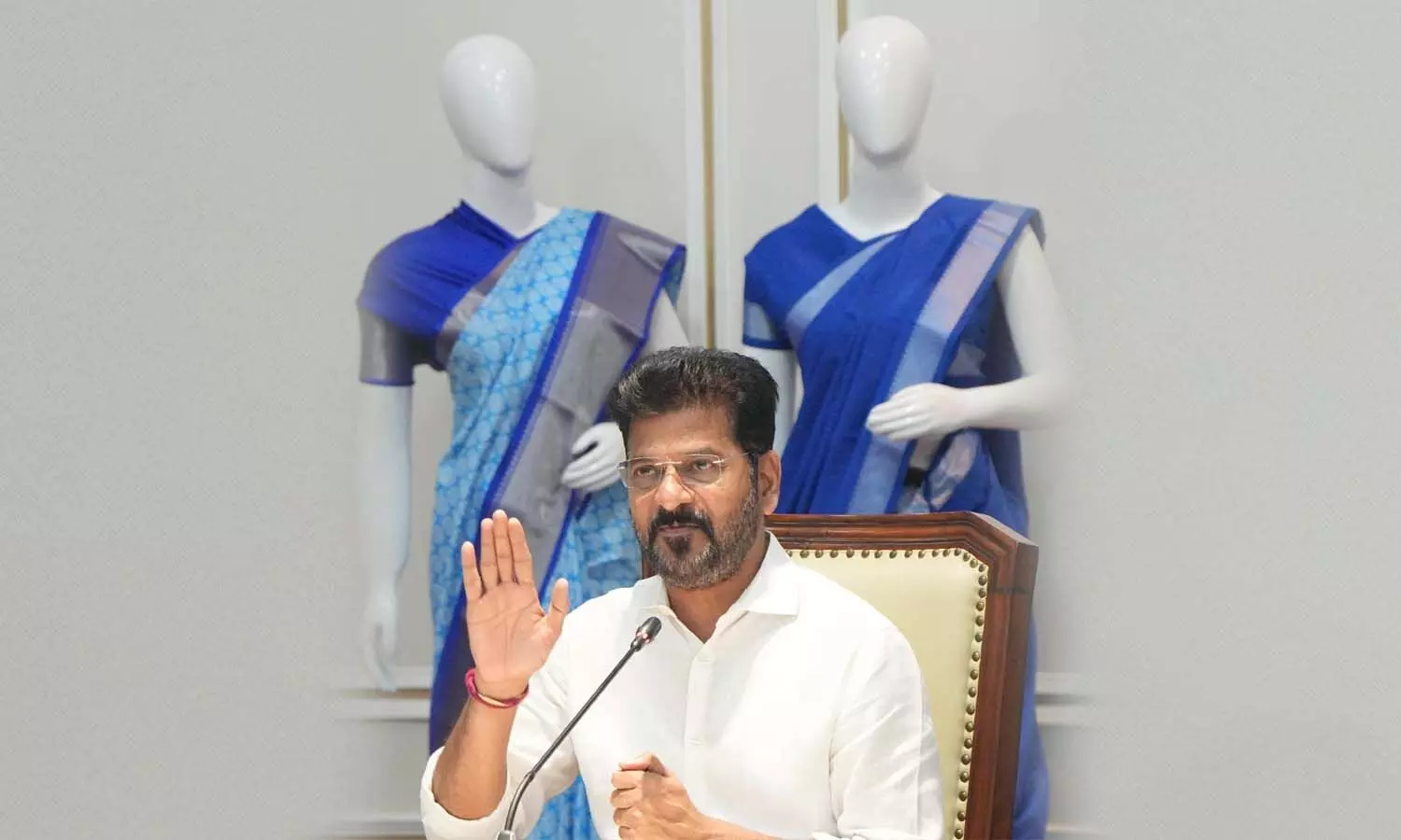 CM Revanth Reddy, distribution, Indiramma sarees, Telangana