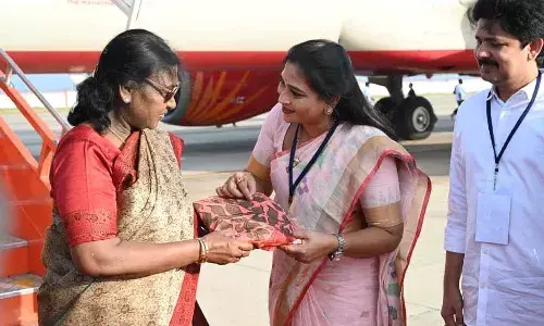 తిరుమలకు చేరుకున్న భారత రాష్ట్రపతి