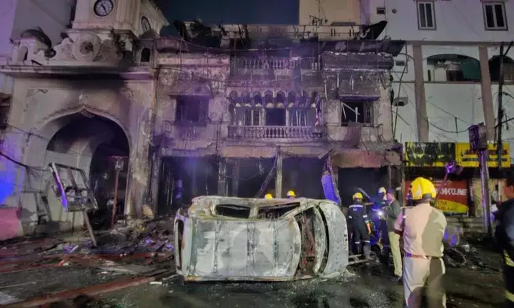 Hyderabad News, Shalibanda, Gomati Electronics, Fire Accident,