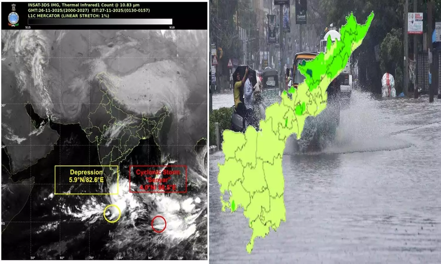 Andrapradesh, Rain Alert, AP Disaster Management Agency,  heavy rains, Cyclone Senyar