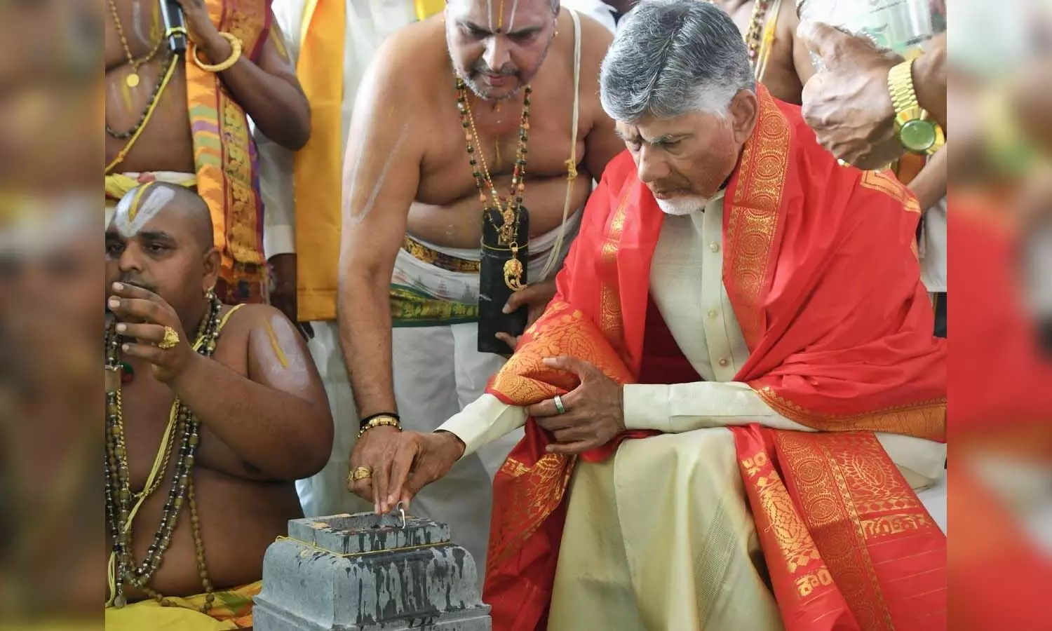 APnews, CM Chandrababu, laysstone,MahaPrakaram,Venkateswara temple, Amaravati APnews, CM Chandrababu, laysstone,MahaPrakaram,Venkateswara temple, Amaravati