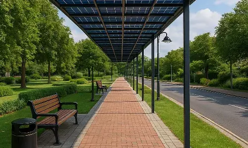 Hyderabad, GHMC, model footpath, development work , Filmnagar