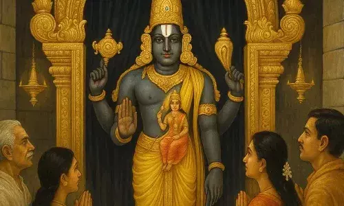 turmeric prasad , Goddess Vyuha Lakshmi, wealth and prosperity, Tirumala