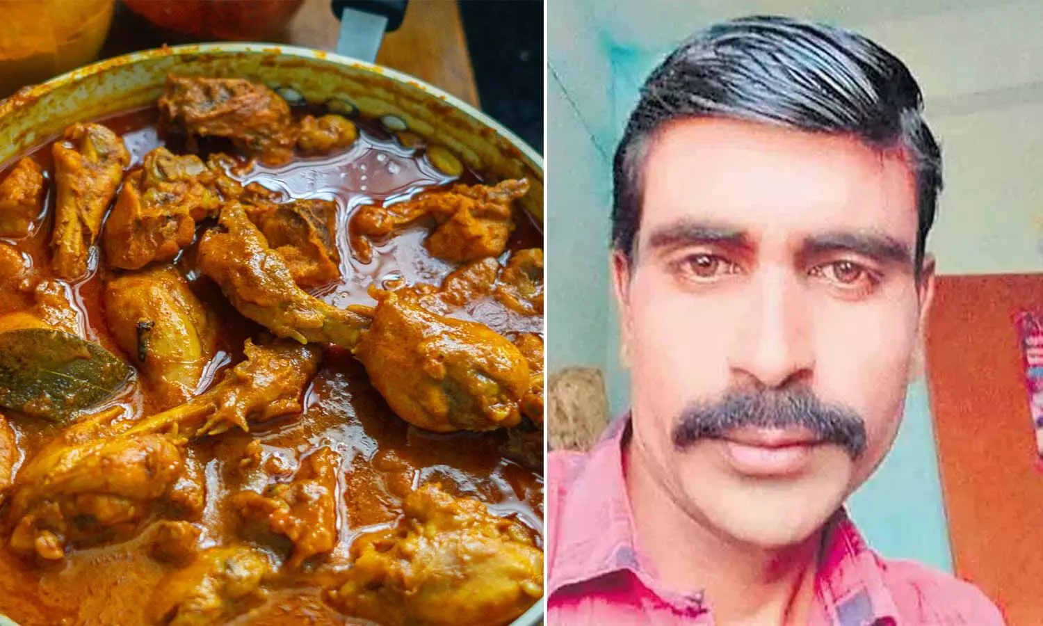 Man died, chicken piece stuck in throat, Rajanna Sircilla district, Gollapalli