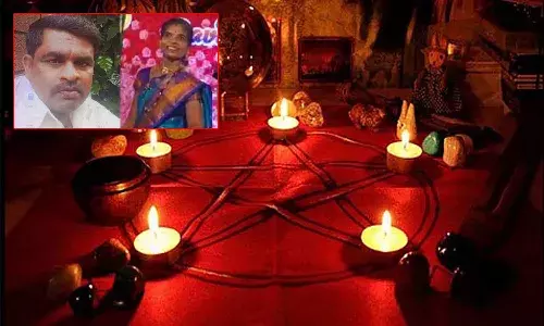 Vijayapura, Karnataka, black magic, man cut womans hair, blind belief Vijayapura, Karnataka, black magic, man cut womans hair, blind belief