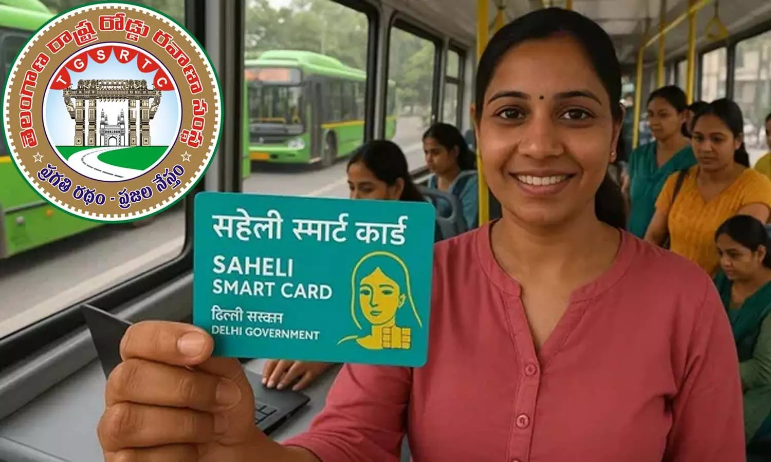 Telangana, TGSRTC, smart cards, women passengers
