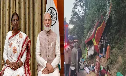 Andrapradesh, Alluri district, bus accident, President, Prime Minister