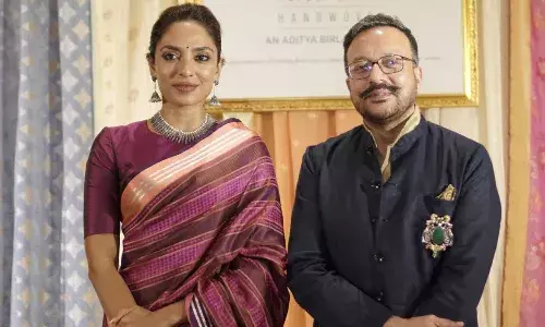 శోభితా ధూళిపాళను బ్రాండ్ అంబాసిడర్‌గా నియమించుకున్న ఆద్యం హ్యాండ్‌వోవెన్