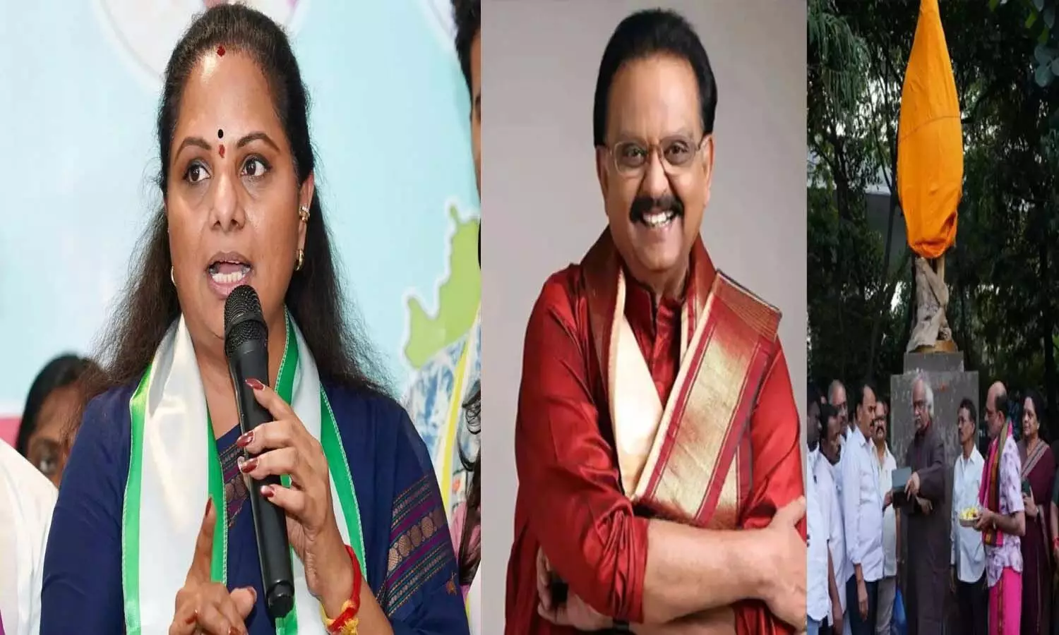 Hyderabad, Ravindra Bharathi, Balasubrahmanyam statue, Kavitha, Telangana Jagruti, Congress Hyderabad, Ravindra Bharathi, Balasubrahmanyam statue, Kavitha, Telangana Jagruti, Congress