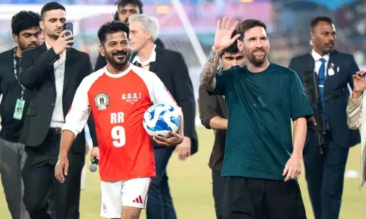 Football legend, Lionel Messi, fans, Hyderabad, Uppal Stadium Football legend, Lionel Messi, fans, Hyderabad, Uppal Stadium