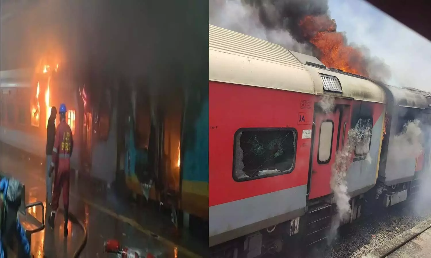 Andrapradesh, Anakapally District, Tatanagar-Ernakulam Express, fire break, One passenger dies Andrapradesh, Anakapally District, Tatanagar-Ernakulam Express, fire break, One passenger dies